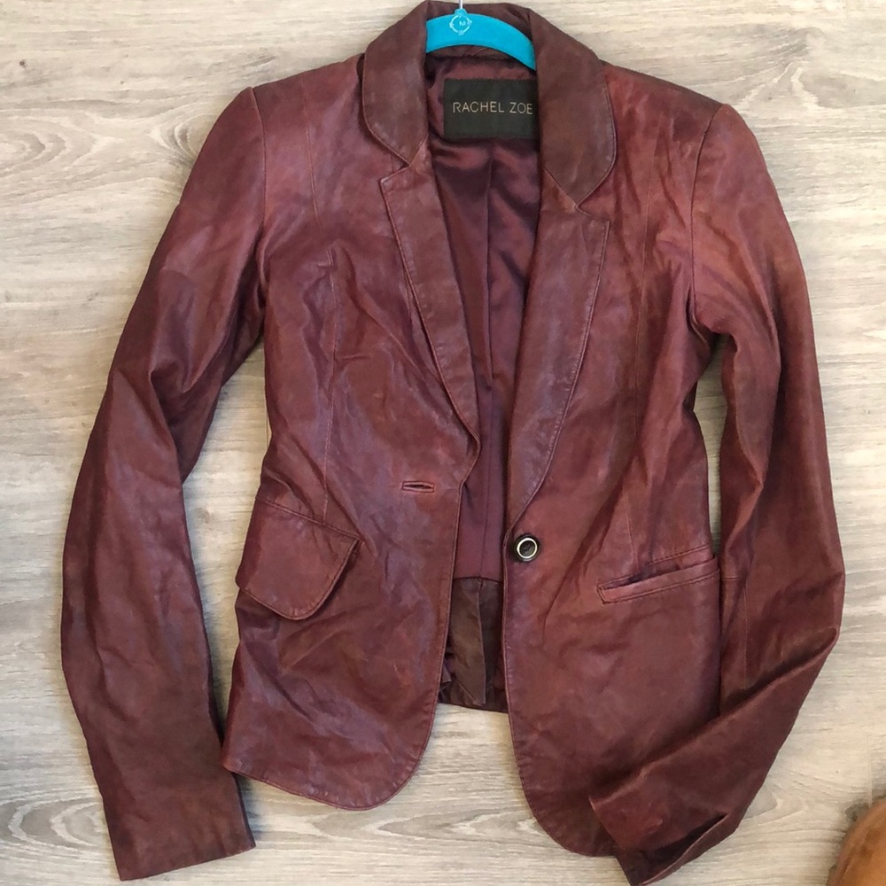 Rachel Zoe leather blazer